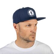 Casquette tissu visière plate Navy