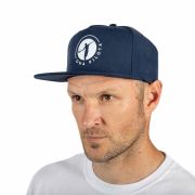 Casquette tissu visière plate Navy