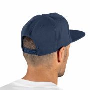 Casquette tissu visière plate Navy