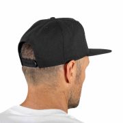 Casquette tissu visière plate Black Player