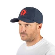 Casquette tissu visière ronde Navy