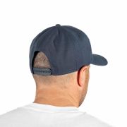 Casquette tissu visière ronde Navy