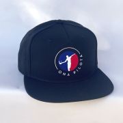 Casquette tissu visière plate Black