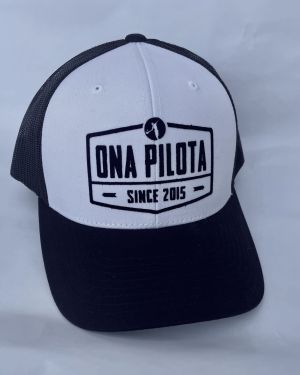 Casquette trucker visière ronde Black – White