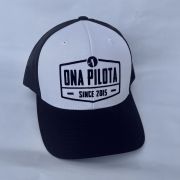 Casquette trucker visière ronde Black – White