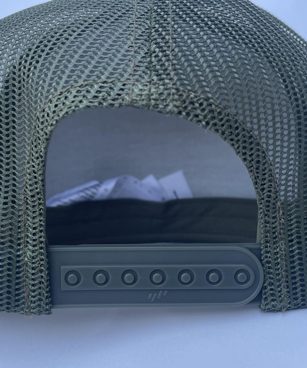 Casquette trucker visière plate Green